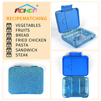 Boîte à bento réutilisable légère en Tritan pour enfants Aohea, boîte à lunch en plastique écologique portable pour l'école