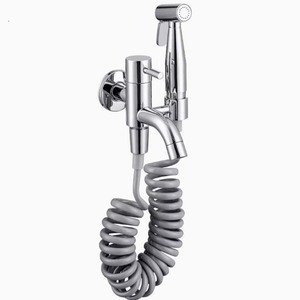 Bathroom <strong>Brass</strong> Hand Held <strong>Bidet</strong> <strong>Sprayer</strong> With Shower Wall Mounted <strong>Brass</strong> Health Faucet square Toilet <strong>Bidet</strong> - Product Image 4