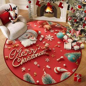 Alfombra redonda de Navidad suave y cómoda para Dove Velvet Cross-Border para Amazon Temu para la celebración del Festival <span class=keywords><strong>Shein</strong></span> lavable - Product Image 2