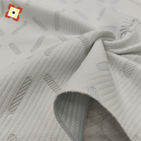 Option de housse de matelas tricotée respirante en tissu viscose/polyester Jacquard anti-boulochage en coton microfibre