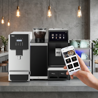 Cafetera Totalmente Automática con Pantalla Táctil, Máquina de Espresso con Espumador de Leche, Voltaje Comercial: 220V / 110V