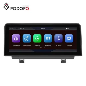 Podofo 10,25 pulgadas coche Radio Carplay Android Auto Dual sistemas HD pantalla BT 5,0 soporte AHD cámara para BMW 1 serirs F20 2011-2016