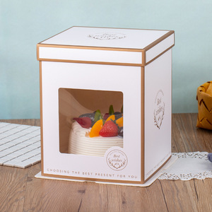 Bán Buôn Tùy Chỉnh Kích Thước Biểu Tượng Giáng Sinh Bánh <span class=keywords><strong>Pop</strong></span> Hộp PET Bánh Hộp Bán Buôn Với Cửa Sổ Rõ Ràng - Product Image 5