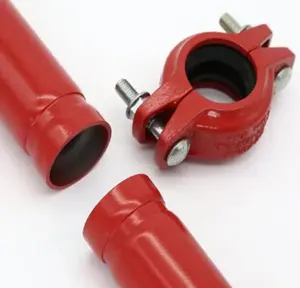 UL/FM API 5L Fire tube sch 10/sch 40 ERW/Seamless carbon red painted steel pipes