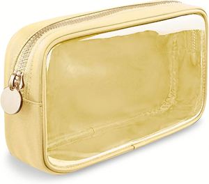 Bolsa de Maquillaje Portátil Grande, Resistente al Agua, para Mujer, Linda Bolsa de Aseo con Cierre de Cremallera, Logotipo Personalizado, Bolsa de Cosméticos de Malla - Product Image 1