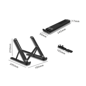 2 en 1 Support portable réglable multi-angle pour ordinateur portable pour bureau avec support pour téléphone pour Macbook Notebook - Product Image 4