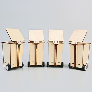 Poubelle à bascule en bois STEM Science Technology, multifonctionnelle, pour les élèves du primaire et du secondaire, sciences - Product Image 5