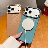 Coque de téléphone en fibre de carbone rigide C0284 pour iPhone 17 Air 16 15 14 13 12 11 18 Pro Max, étui magnétique