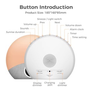 เครื่องเสียงช่วยนอนหลับรุ่นใหม่ ดีไซน์ใหม่ พร้อมเสียงไว<span class=keywords><strong>ท</strong></span>์นอยส์ นาฬิ<span class=keywords><strong>ก</strong></span>าปลุ<span class=keywords><strong>ก</strong></span>พระอาทิตย์ขึ้น และลำโพงเสียงสำหรับข้างเตียง - Product Image 6