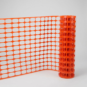 Length 100m Roll Orange Plastic Fence Net Economical Barrier for Garden Public Area <b>Safety</b> - Product Image 1
