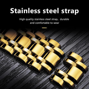 Poedagar 936 montre pour hommes en acier inoxydable de haute qualité montres à quartz lumineuses étanches pour hommes - Product Image 4