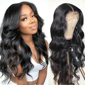 Indian America Women's Middle Part Natural Wave Honey <b>Brown</b> Long Curly Synthetic <b>Wig</b> Machine-made Lace Front 26-inch Cap - Product Image 3