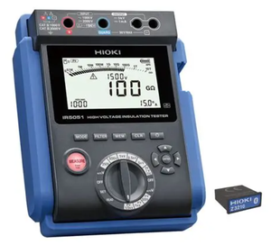 เครื่องทดสอบความต้านทานฉนวนไฟฟ้าแรงสูง HIOKI IR5051 5kV ของแท้ ขายดี สำหรับการวัดฉนวน PV ขณะกำลังใช้งาน - Product Image 1