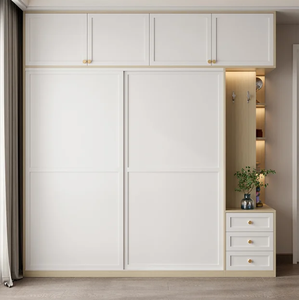 <span class=keywords><strong>ตู้</strong></span><span class=keywords><strong>เสื้อผ้า</strong></span>ไม้จริงสั่งทำพิเศษสำหรับห้องนอนใหญ่ <span class=keywords><strong>ตู้</strong></span><span class=keywords><strong>เสื้อผ้า</strong></span>บาน<span class=keywords><strong>เลื่อน</strong></span>สำหรับคู่รัก - Product Image 1