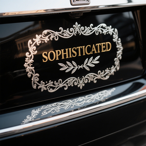 Custom PVC <b>Car</b> <b>Decals</b> Removable Vehicle Bumper Sticker with Business Logo Printed Advertise Signs - Product Image 6