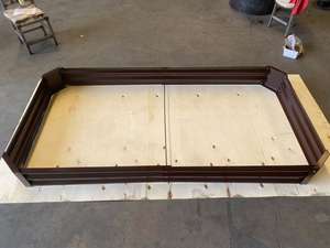 金属製プランターボックス、亜鉛メッキ仕上げ、野菜や花用、低めの長方形、高床式菜園、屋外用、耐熱性、モダンでおしゃれ - Product Image 3