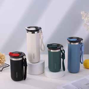 Taza de Viaje Moderna de Alta Calidad con Logotipo Personalizado, 350ml 500ml, Aislada al Vacío, Doble Pared, Acero Inoxidable, para Café - Product Image 1