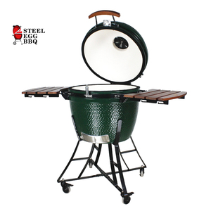 Asador Kamado SEB / Asador de Acero Tipo Huevo de 24 Pulgadas, Verde, para Barbacoa de Res, Estilo Joe, Forma de Huevo, Gran Diámetro, para Exteriores, Jardín, Fiestas - Product Image 3