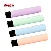 Tube cosmétique pliable en aluminium avec bouchon à vis, tube métallique écologique pour crème pour le visage, crème pour les yeux, dentifrice, emballage métallique