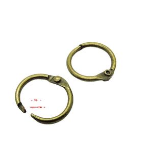 Anillas de Bronce EWANG de 0.6 Pulgadas (20 mm) para Encuadernación de Libros, para Oficina, Escuela y Hogar - Product Image 1