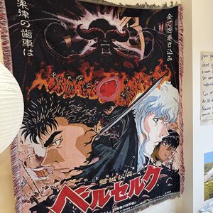 Manta de Jacquard con Diseño de Demonio de Anime, con Borlas, para Decoración del Hogar, Producto Cómodo y Elegante - Product Image 5