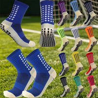 Chaussettes antidérapantes pour le football, chaussettes de sport pour hommes, chaussettes de football avec logo personnalisé, chaussettes de sport respirantes, vente en gros