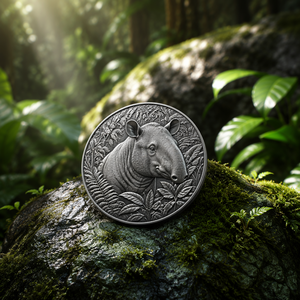 Moneda Conmemorativa 3D Personalizada con Relieve, Moneda de Desafío con Tótem de Animales de la Selva Tropical, Regalo de Recuerdo, Venta al por Mayor de Fábrica, OEM, ODM, <span class=keywords><strong>Tapir</strong></span> - Product Image 2