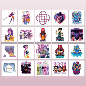 Cross-border New K-POP Witch Hunter Group Children Cartoon Cute Temporary Arm Decoration Tattoo <strong>Sticker</strong> Water Transfer Printed - Product Image 5