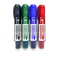 Marqueurs effaçables à sec personnalisables de haute qualité pour tableau blanc, 4 couleurs avec boîte, pour étudiants – Cadeau promotionnel