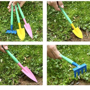 Mini Three Piece <b>Garden</b> <b>Tools</b> <b>Set</b> Plastic Lightweight For Home Planting Care - Product Image 2