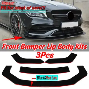 Divisor de Parachoques Delantero Universal para Coche, Kits de Cuerpo de Labios, Protector Difusor W205 W204 W203 Clase C W211 W212 W213 Clase E para AMG para GTR