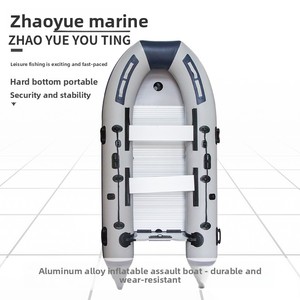 Bateau d'<span class=keywords><strong>assaut</strong></span> bleu-gris Zhaoyue, bateau pneumatique pliable en PVC, bateau <span class=keywords><strong>de</strong></span> sauvetage pour lutte contre les inondations, bateau rapide, bateau <span class=keywords><strong>de</strong></span> pêche à la ligne, pont gonflable - Product Image 5