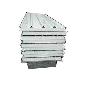 PPGI/PPGL Hoja prepintada Incombustible EPS Panel de techo sándwich Panel de metal materiales de construcción