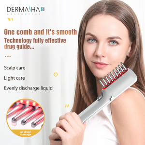 Sử Dụng Nhà Tóc Mọc Lại Bàn Chải Thiết Bị Màu Đỏ EMS Có Thể Sạc Lại Tóc Lược Da Đầu Điều Trị EMS Massager Máy Tóc Lược Chuyên Nghiệp - Product Image 6