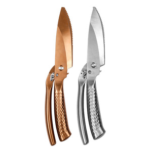 Titanium <b>Kitchen</b> <b>Scissors</b> Gold Stainless Steel Straight Head Multi Purpose Home Use - Product Image 3