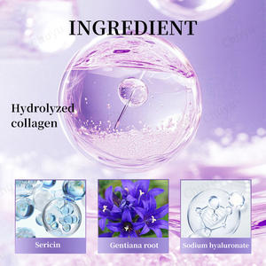 Masques pour le visage en gel au collagène Radiant Glow Soins de la peau avec acide hyaluronique et vitamine E, pour hydrater, raffermir et repulper - Product Image 3