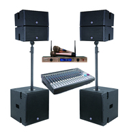 Système de sonorisation PA Morin COX-5.4 Mini Line Array coaxial, enceintes Line Array passives 120W en bois