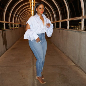 2025 nuovo arrivo camicetta da donna primavera a maniche lunghe camicetta Casual in cotone top Street Wear camicie bianche taglie forti da donna - Product Image 5