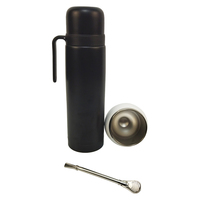 NOUVEAU fabricant usine ODM OEM ensemble de Yerba mate en acier inoxydable bouteille thermique et ensemble de gourde isolée