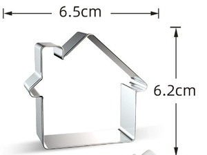 Lot de 10 <span class=keywords><strong>emporte</strong></span>-pièces maison de Noël, moules à biscuits pour décorations de fête de Noël, outils de pâtisserie DIY - Product Image 2