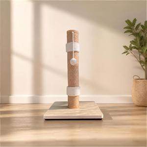 FEDERAL Premium Griffoir pour chat en bois naturel avec base carrée, poteau recouvert de corde de sisal et jouet suspendu, Mobilier pour animaux de compagnie OEM ODM - Product Image 6