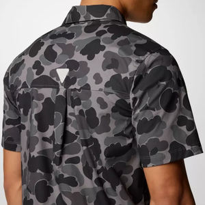 2025 नए फैशन कस्टम प्रिंट कपास सामग्री बटन मछली पकड़ने की शर्ट - Product Image 6