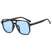 LBASHADES 666 Nueva Tendencia 2025, Gafas de Sol Cuadradas con Marco Grande, Protección UV400, PC, Logotipo Personalizado, Diseño de Marca, para Hombre y Mujer