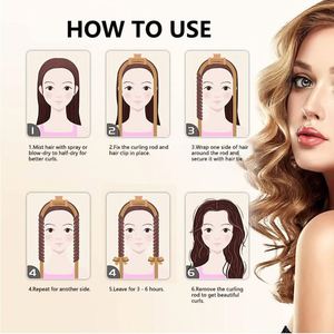 Hot Sale Satin Heatless DIY Hair Curler Soft Sleep Hair Rollers Set Curling Rod Headband with Scrunchies and Clip - Product Image 2