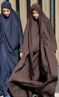 Jilbab Nida Premium Personnalisé avec Bandeau en Jersey à Cordon Latéral et Fente – Vêtements Islamiques pour Femmes Musulmanes – Vente en Gros de Jilbabs