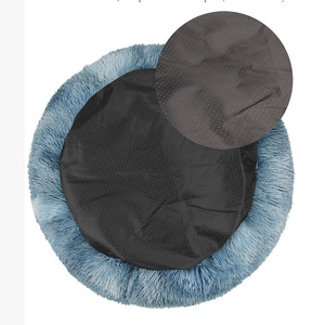 Tempat Tidur Anjing Bulu Imitasi Mewah Bentuk Donat Custom Grosir - Product Image 4