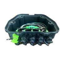 Caja Terminal de Fibra Óptica FTTH para Montaje en Pared Interior, con Cable de Conexión Preconectado, Resistente al Agua IP68, Mini SC/APC, 10 Puertos