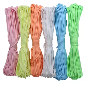 9Strand Glow in the Dark Luminous Nylon Paracord Rope Survival 4mm 100ft