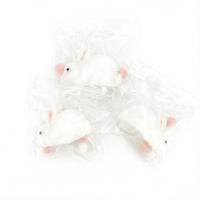Jouet Squishy Lapin Blanc Géant Adorable en TPR Souple à Rebond Rapide, Jouet Sensoriel Anti-Stress pour le Soulagement de l'Anxiété, Idéal pour le Bureau et la Maison, pour Enfants et Adultes