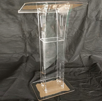 Pupitre d'église en acrylique transparent, plateforme en acrylique, podium, chaire